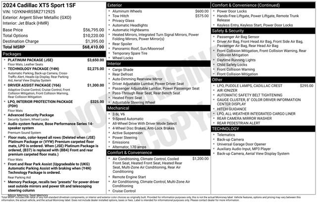 Certified 2024 Cadillac XT5 Sportv w/ Platinum Package image 4