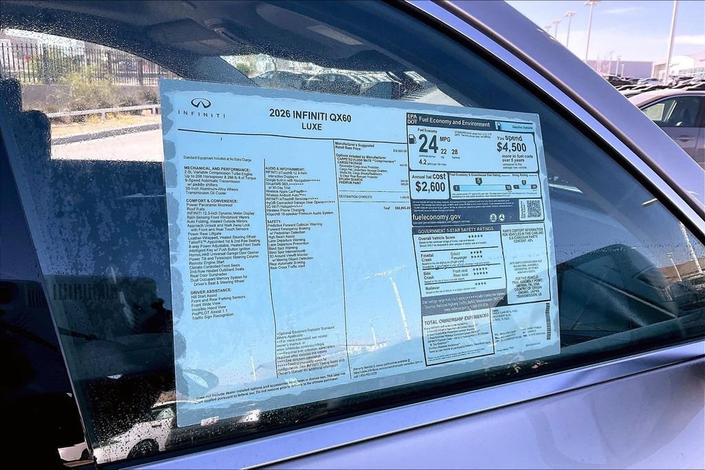 New 2026 INFINITI QX60 Luxe w/ Cargo Package FWD image 14