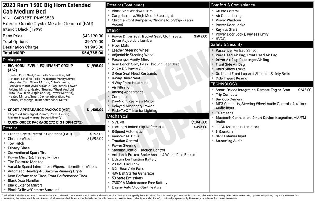 Used 2023 RAM 1500 Big Horn RWD image 5
