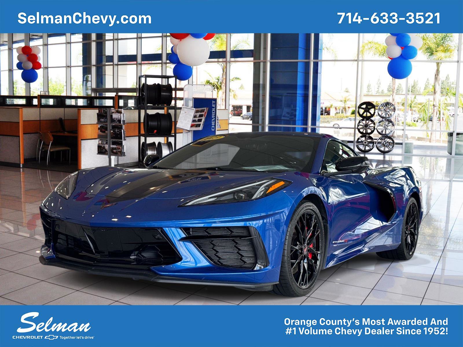 Used 2023 Chevrolet Corvette Stingray Preferred Cpe w/ Z51 Performance Package RWD image 1