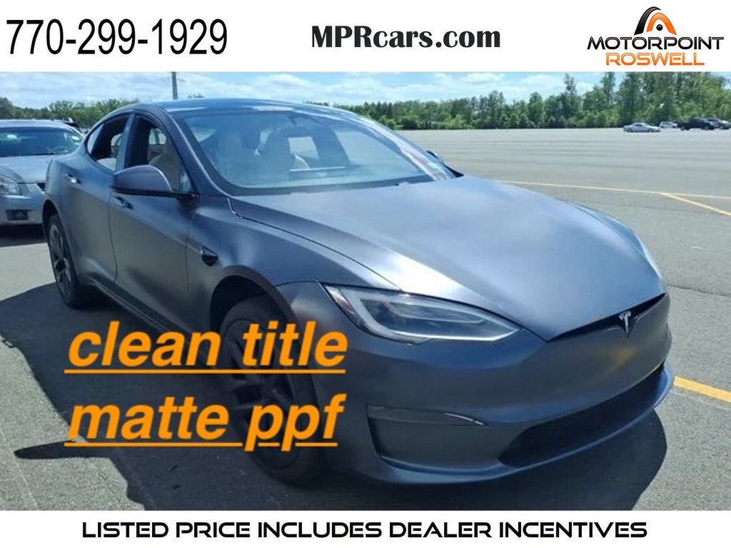 Used 2021 Tesla Model S Plaid AWD/4WD image 1