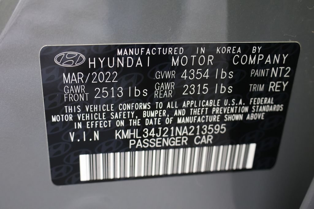 Used 2022 Hyundai Sonata Limited w/ Preferred Accessory Package FWD image 29