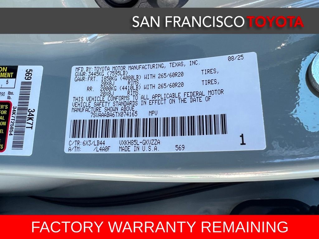 Certified 2026 Toyota Sequoia 1794 Edition w/ Tow Technology Package image 48