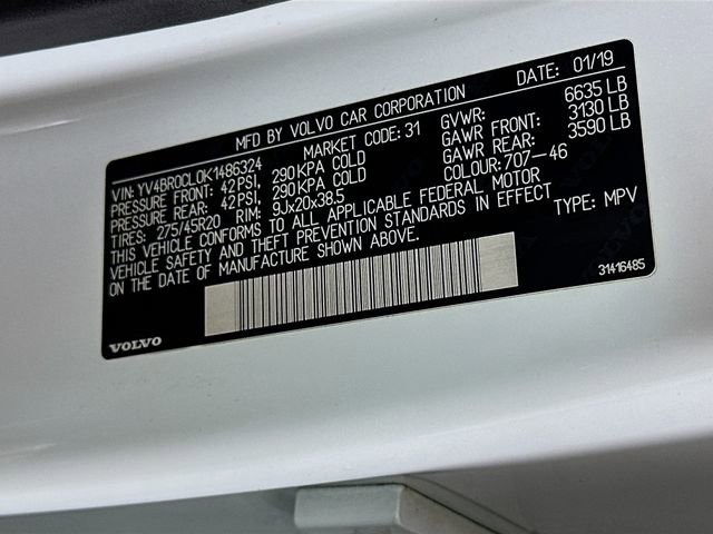 Used 2019 Volvo XC90 T8 Inscription w/ Protection Package Premier image 39