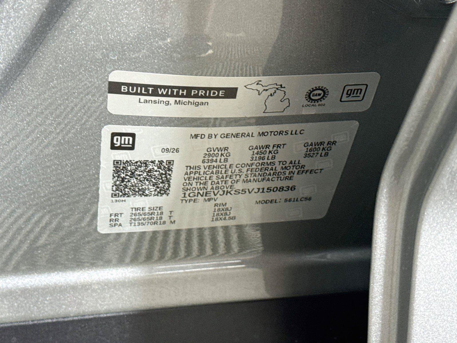 New 2027 Chevrolet Traverse Z71 w/ Enhanced Driving Package AWD/4WD image 27