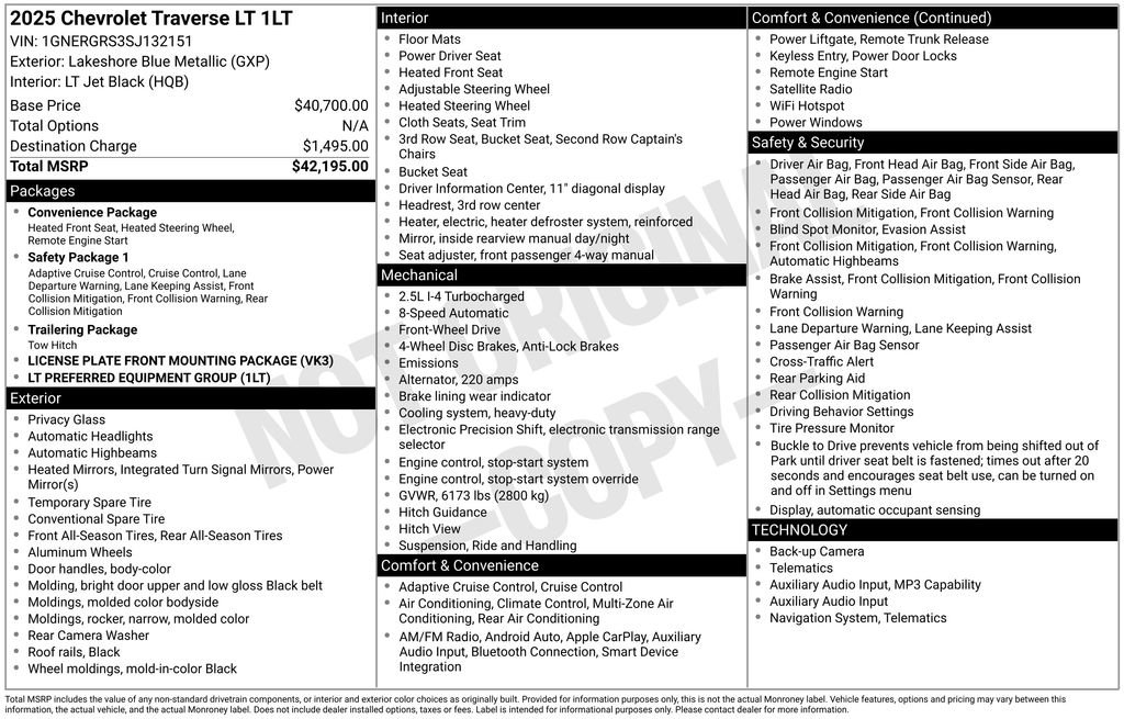 Used 2025 Chevrolet Traverse LT image 6
