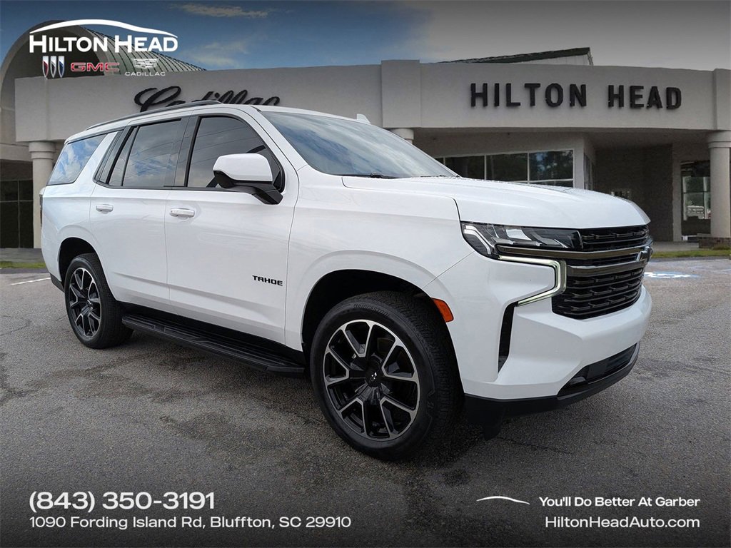 Used 2021 Chevrolet Tahoe RST w/ Rear Media and Nav Package image 1