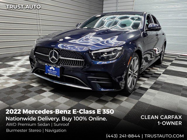 Used 2022 Mercedes-Benz E 350 4MATIC Sedan