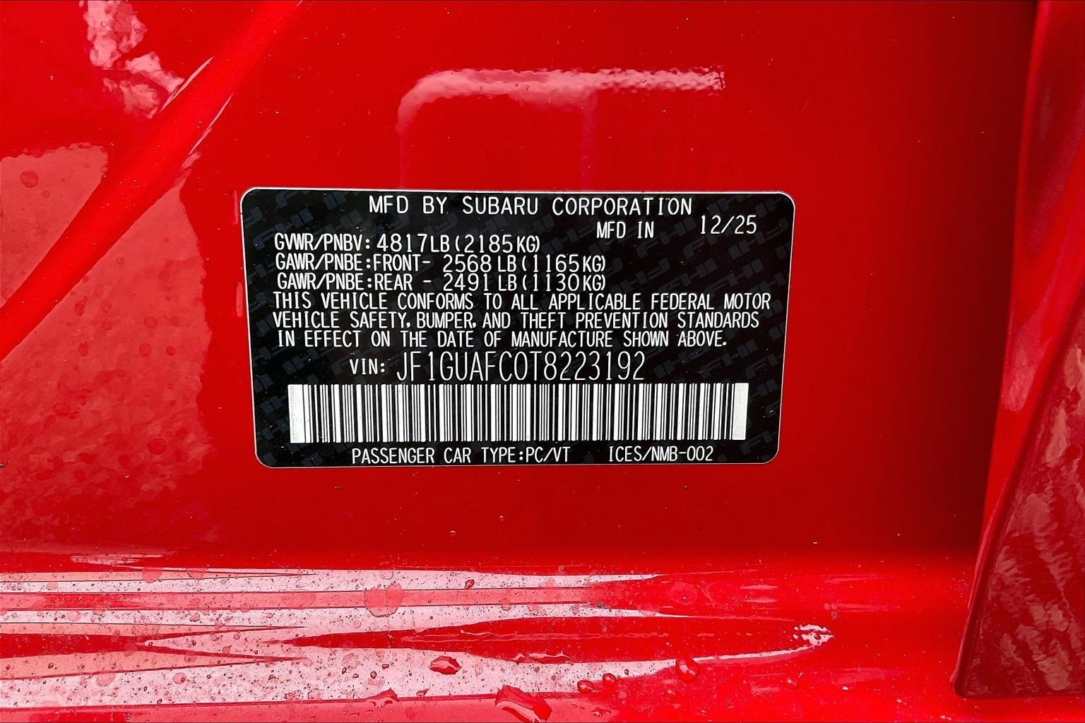 New 2026 Subaru Impreza 2.0i Sport image 12