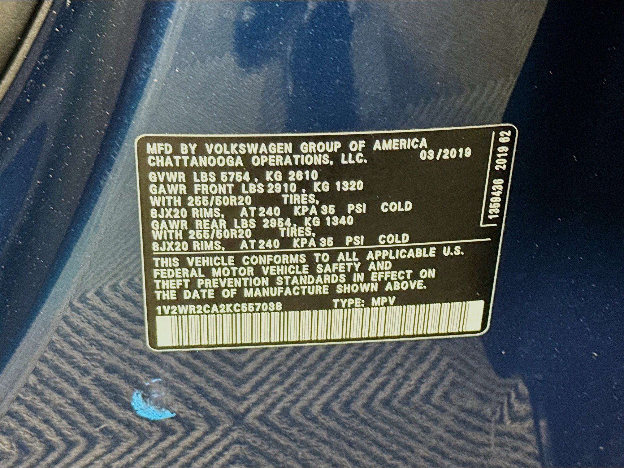 Used 2019 Volkswagen Atlas SE w/ Towing Package FWD image 39