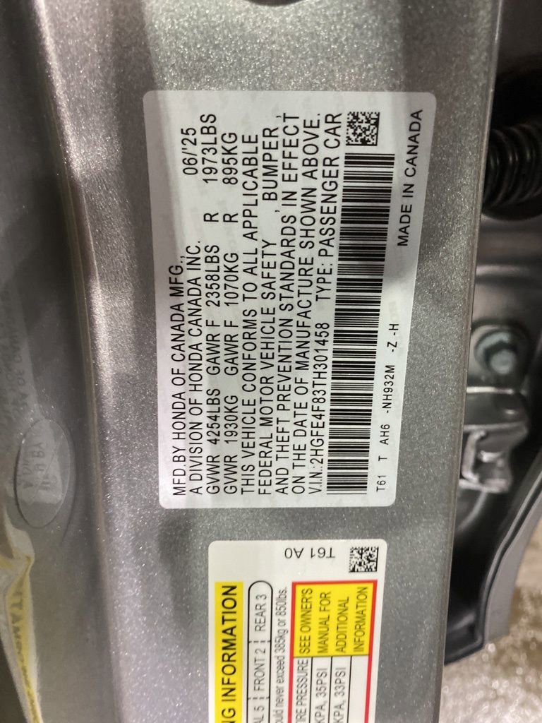 Certified 2026 Honda Civic FWD Hybrid Sedan image 29