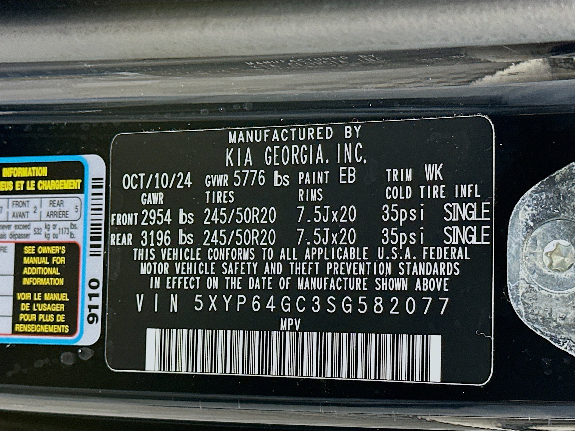 Used 2025 Kia Telluride S FWD image 12