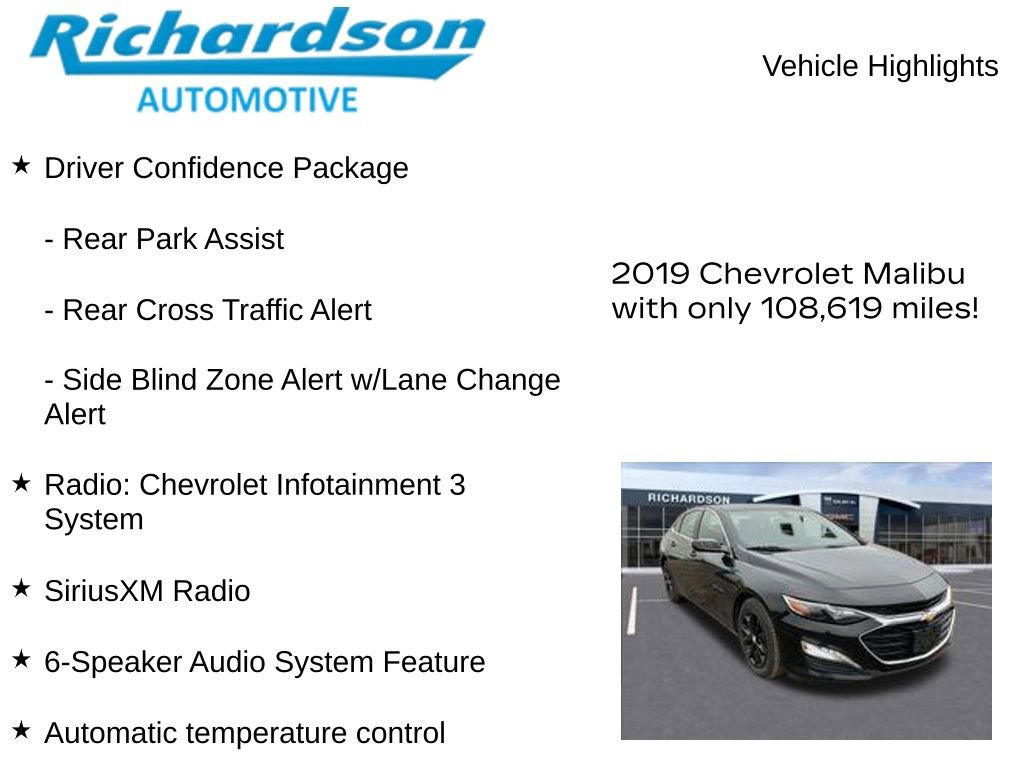 Used 2019 Chevrolet Malibu LT FWD image 10