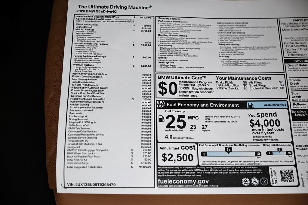 New 2026 BMW X5 sDrive40i w/ M Sport Package image 41