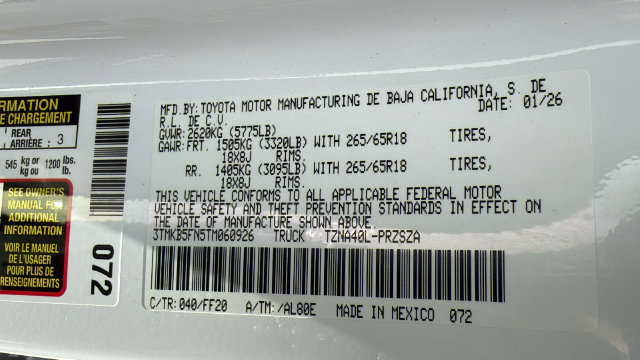 Used 2026 Toyota Tacoma SR5 RWD image 24
