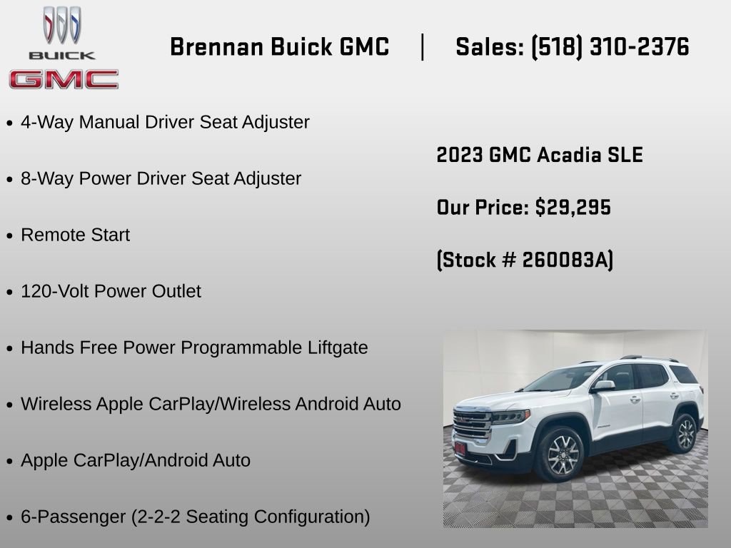 Used 2023 GMC Acadia SLE w/ Driver Convenience Package AWD/4WD image 18