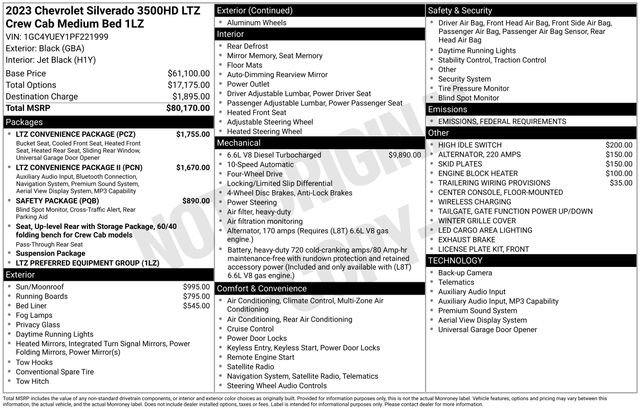 Used 2023 Chevrolet Silverado 3500 LTZ w/ LTZ Convenience Package image 45