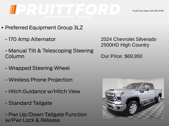 Used 2024 Chevrolet Silverado 2500 High Country w/ Technology Package AWD/4WD image 31