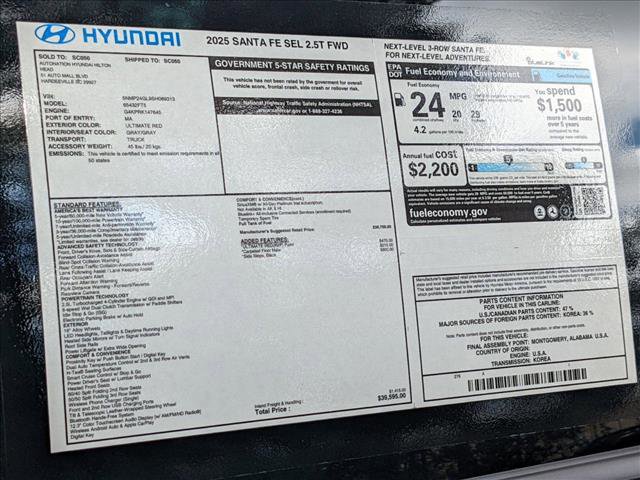 New 2025 Hyundai Santa Fe SEL image 17