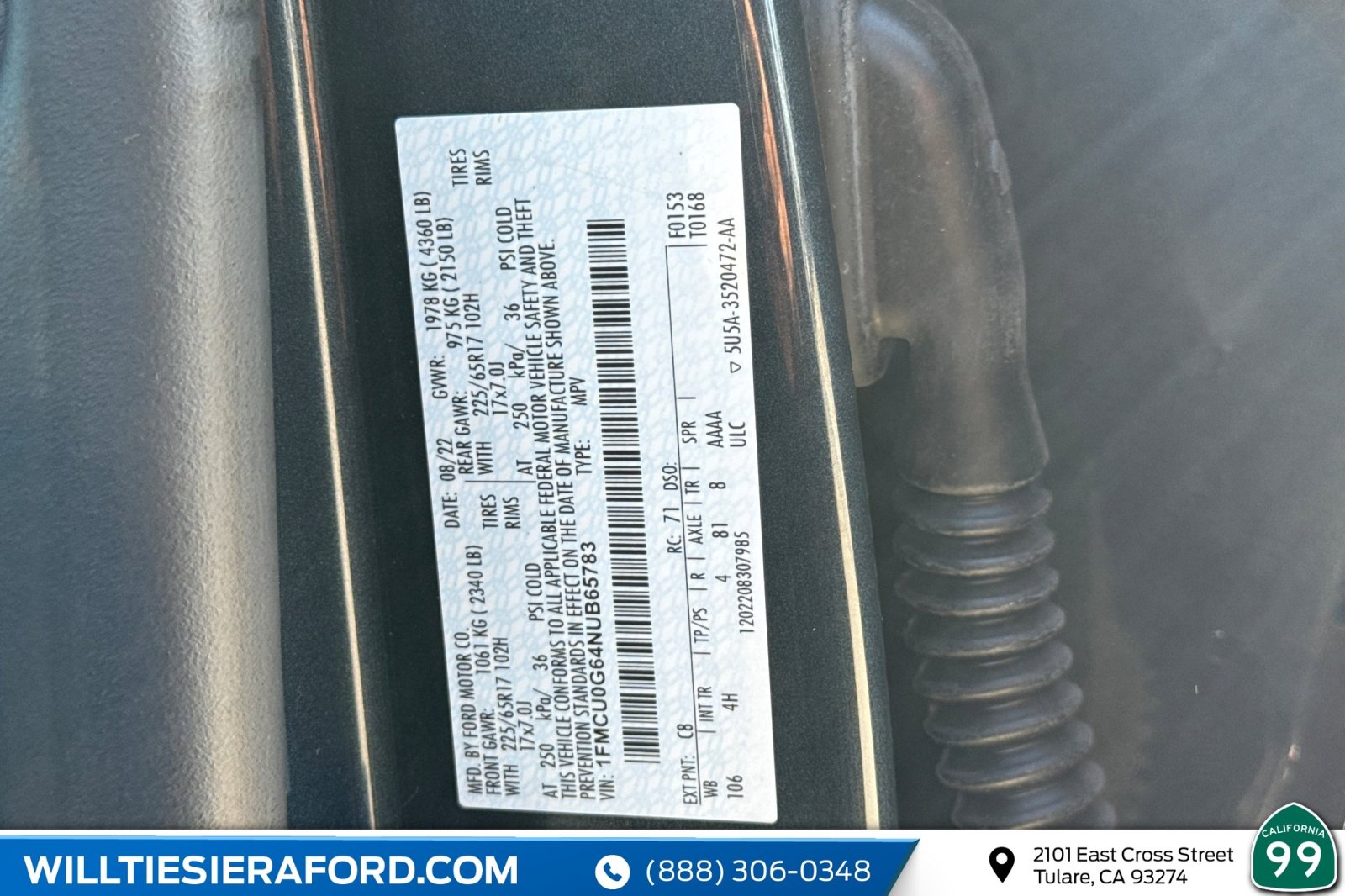 Certified 2022 Ford Escape SE w/ Convenience Package image 13