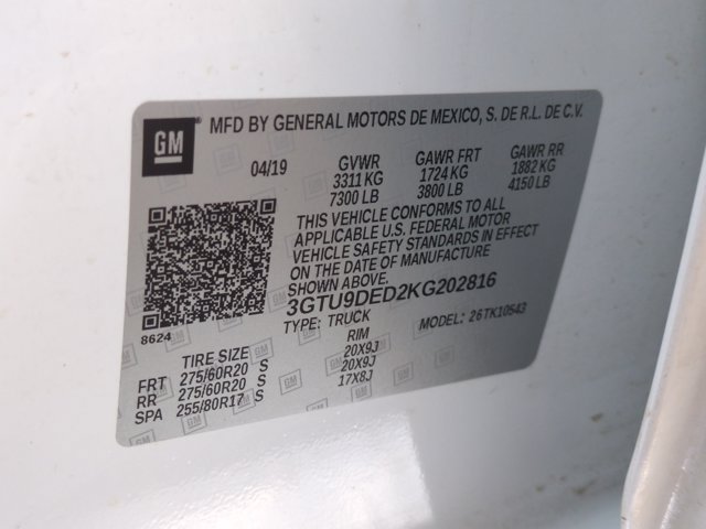 Used 2019 GMC Sierra 1500 SLT AWD/4WD image 22