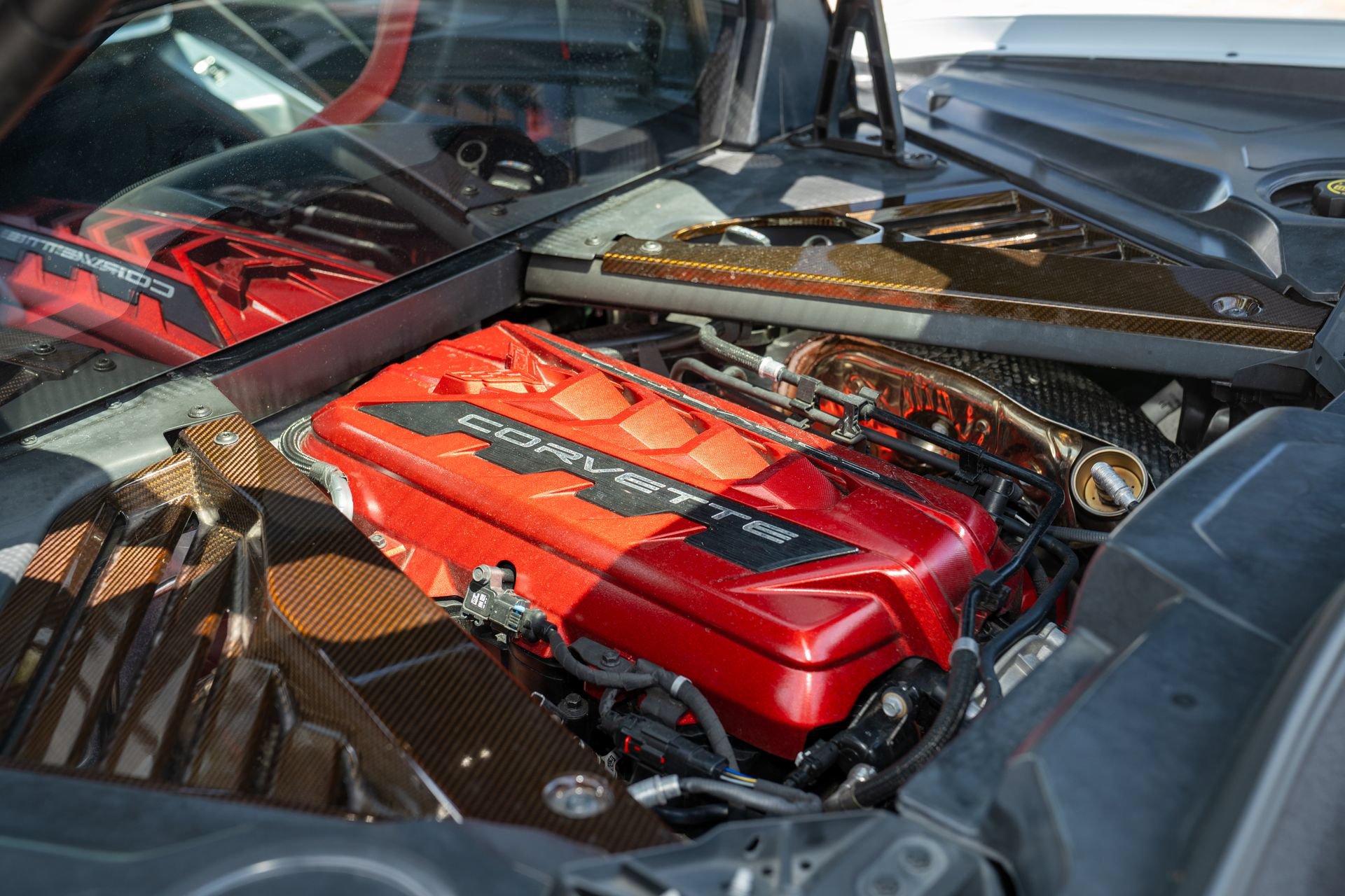 Used 2022 Chevrolet Corvette Stingray Coupe w/ Engine Appearance Package RWD image 36