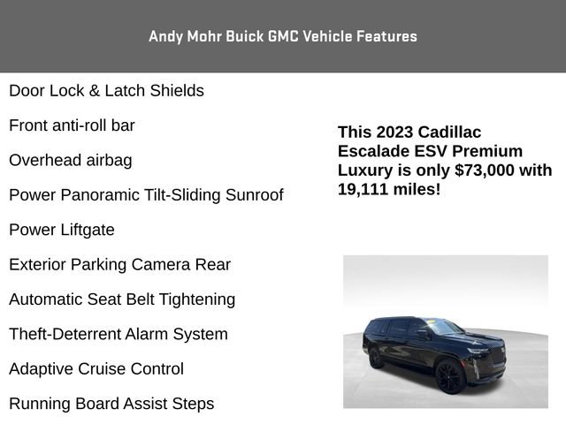 Used 2023 Cadillac Escalade ESV Premium Luxury AWD/4WD image 20