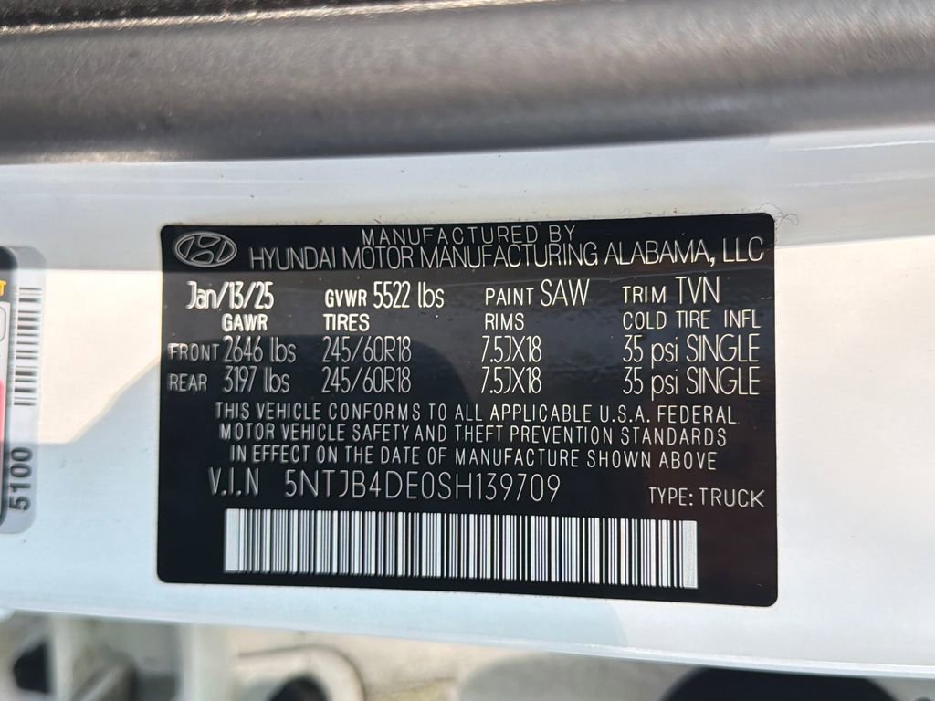 Certified 2025 Hyundai Santa Cruz SEL FWD image 31