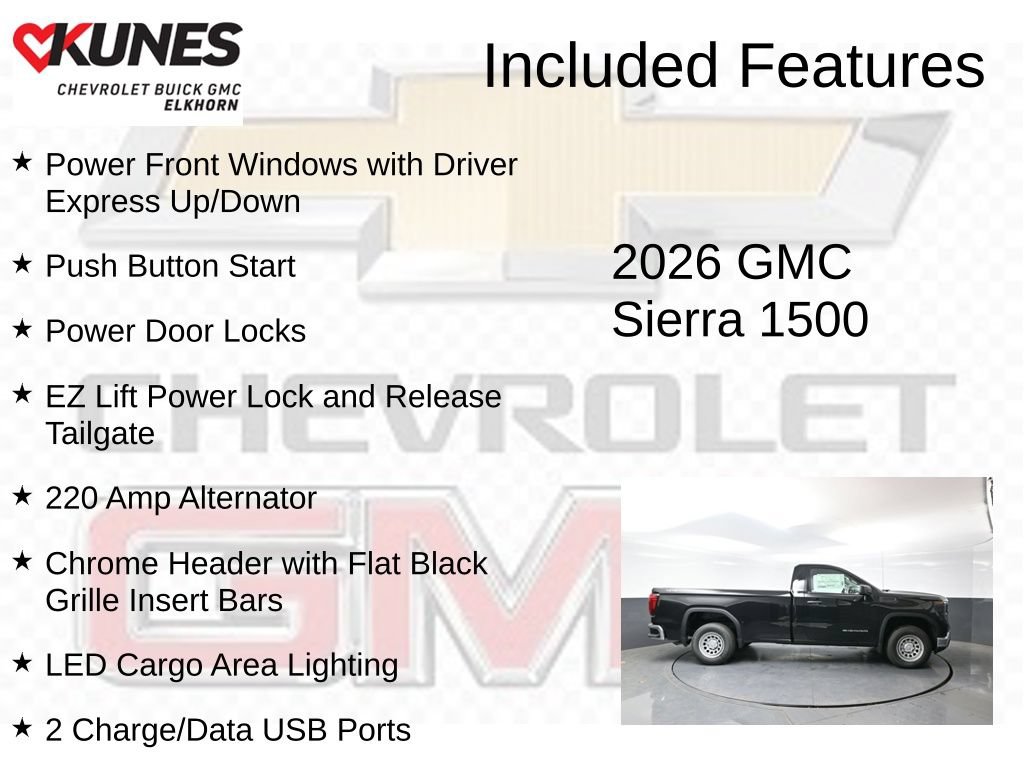 New 2026 GMC Sierra 1500 Pro w/ Pro Value Package AWD/4WD image 3