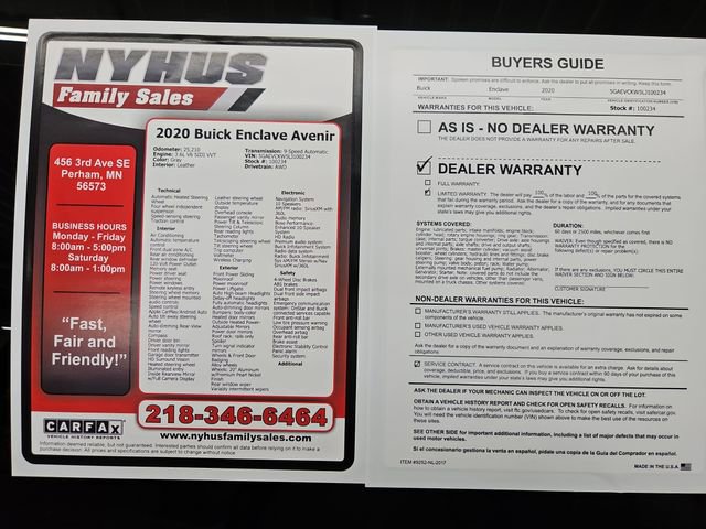Used 2020 Buick Enclave Avenir w/ Trailering Package, 5000 lbs. image 63