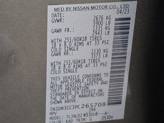 Certified 2023 Nissan Pathfinder SL AWD/4WD image 29
