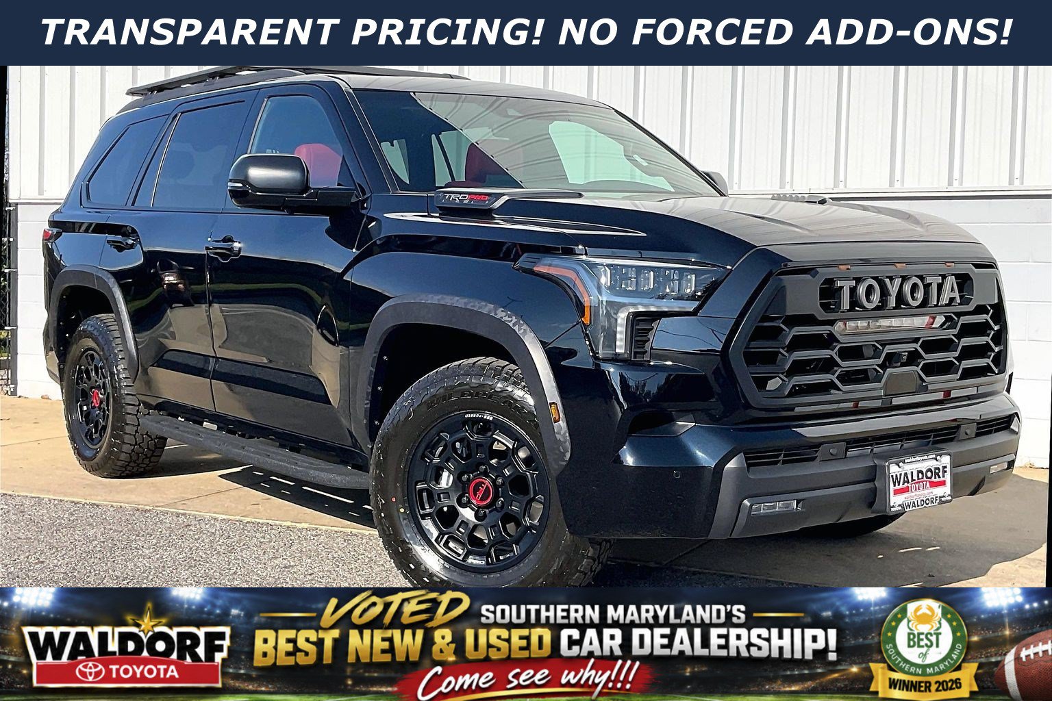 New 2026 Toyota Sequoia TRD Pro w/ TRD Performance Package (TMS) AWD/4WD image 1