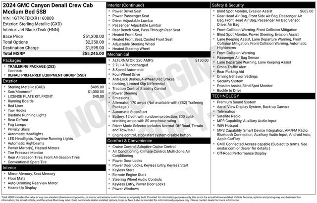 Used 2024 GMC Canyon Denali AWD/4WD image 8