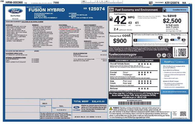 Certified 2019 Ford Fusion SEL FWD image 2