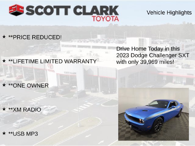 Used 2023 Dodge Challenger SXT w/ Blacktop Package RWD image 12