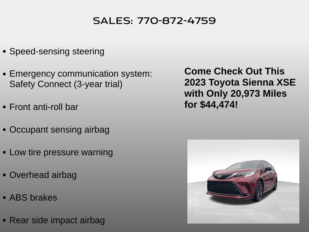 Used 2023 Toyota Sienna XSE image 25