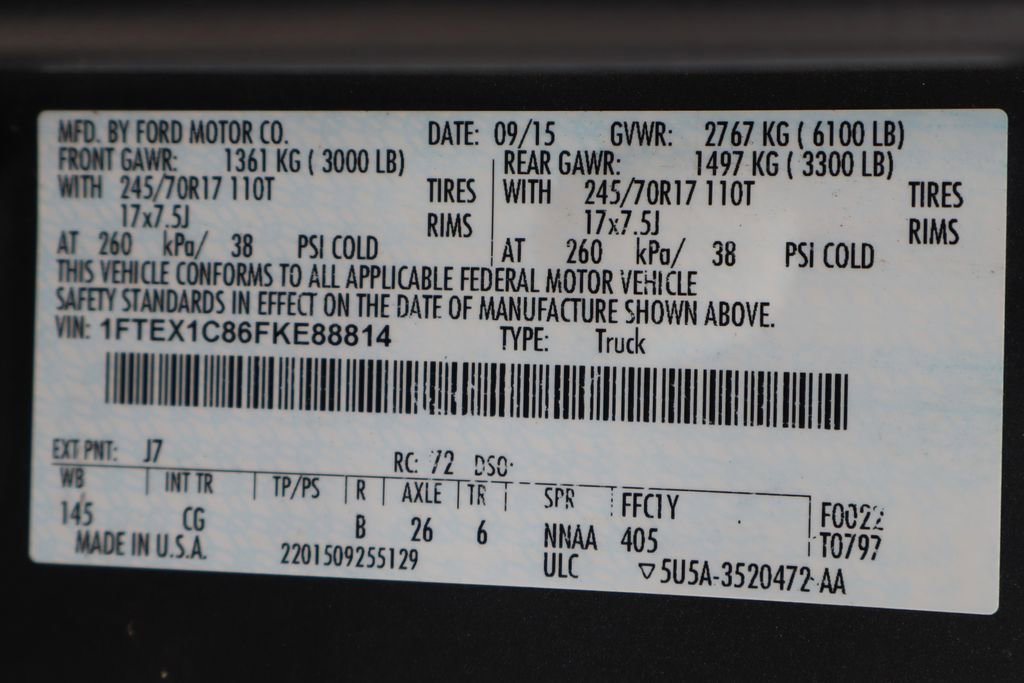 Used 2015 Ford F150 XL w/ Equipment Group 101A Mid RWD image 45