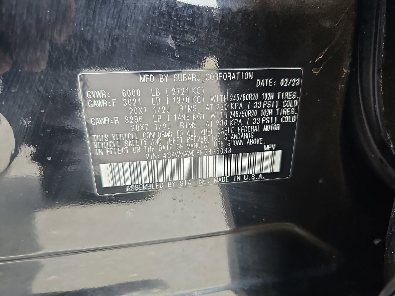 Certified 2023 Subaru Ascent Touring AWD/4WD image 39
