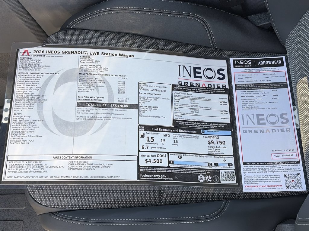 New 2026 INEOS Grenadier Station Wagon AWD/4WD image 25