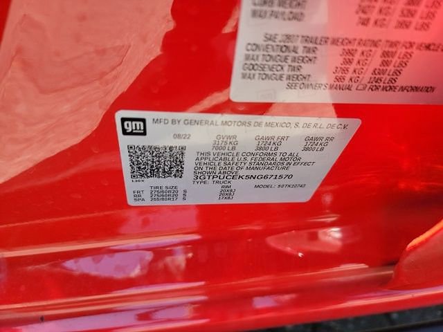 Used 2022 GMC Sierra 1500 Elevation w/ LPO, Elevation Black Package image 10