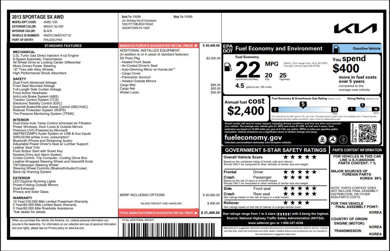 Used 2013 Kia Sportage SX w/ SX Premium Pkg image 50