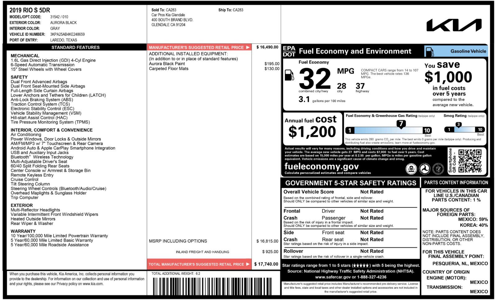 Used 2019 Kia Rio S image 45