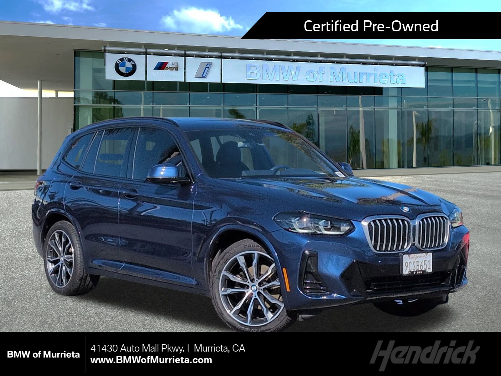 Certified 2022 BMW X3 sDrive30i w/ M Sport Package 2