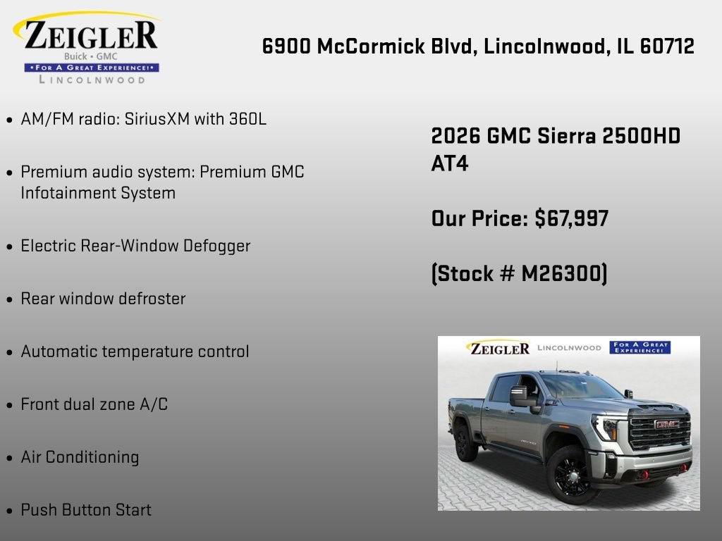 New 2026 GMC Sierra 2500 AT4 w/ AT4 Premium Plus Package AWD/4WD image 18