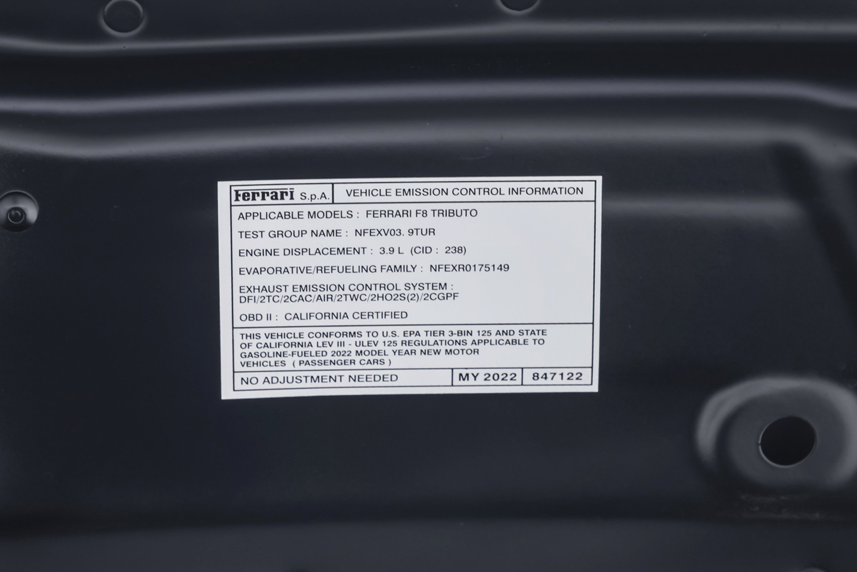 Certified 2022 Ferrari F8 Tributo RWD image 75