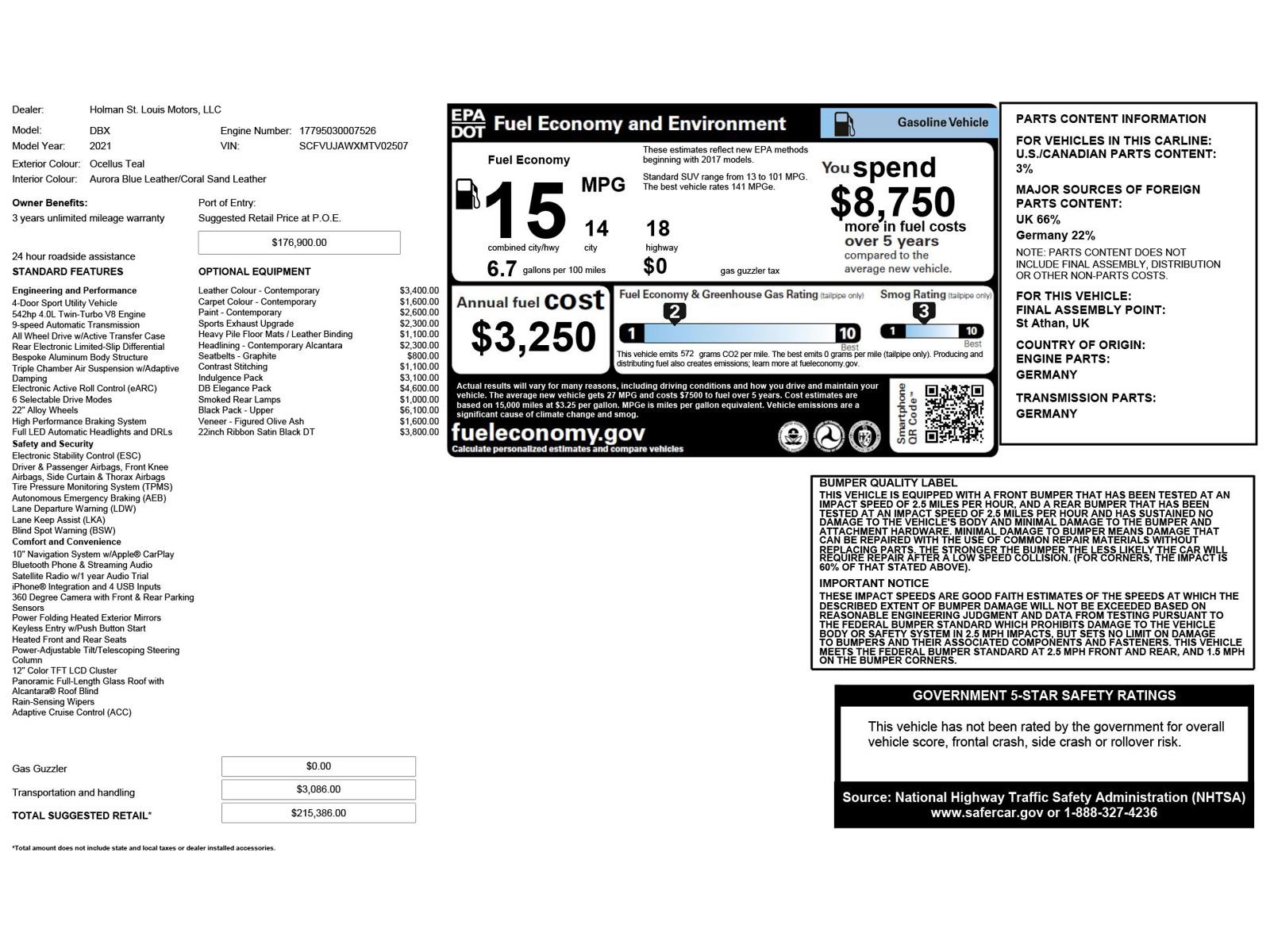 Used 2021 Aston Martin DBX image 6
