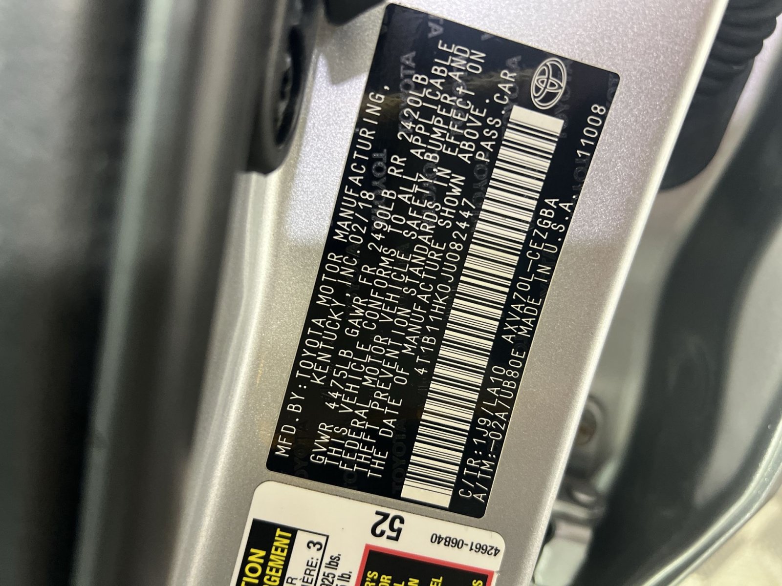 Used 2018 Toyota Camry XLE w/ Audio Package FWD image 31