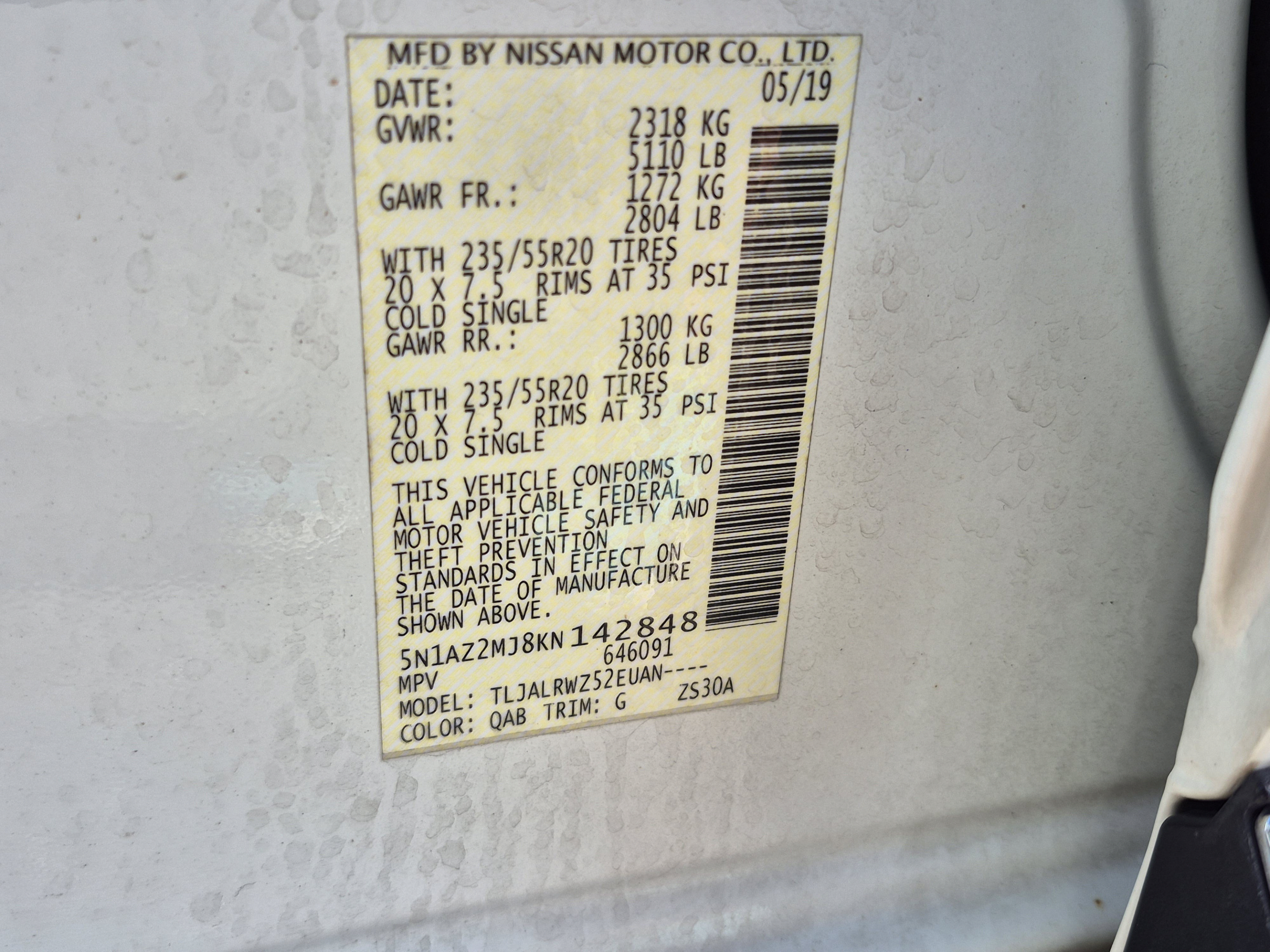 Certified 2019 Nissan Murano SL FWD image 34