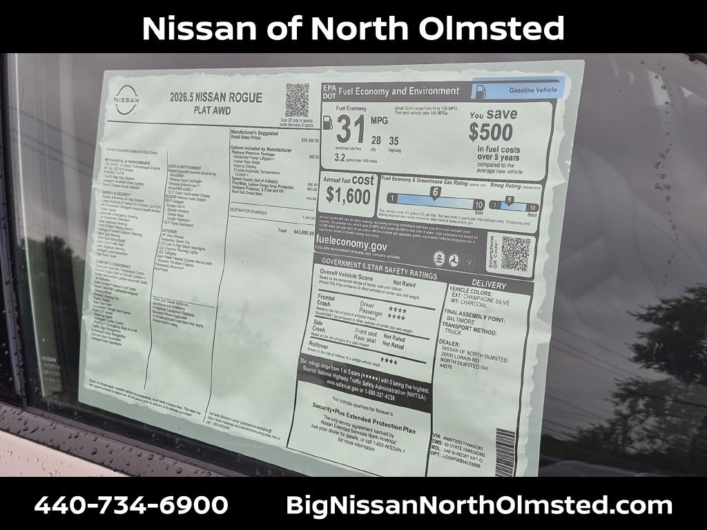 New 2026 Nissan Rogue Platinum w/ Platinum Premium Package AWD/4WD image 21