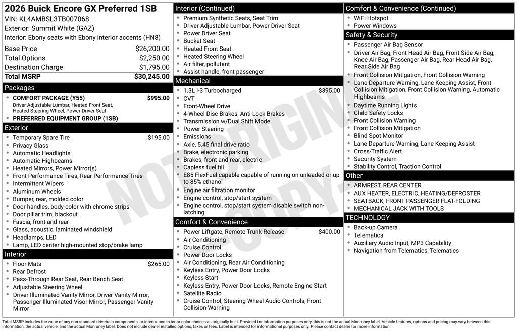 Used 2026 Buick Encore GX Preferred w/ Comfort Package FWD image 28